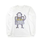 マユトのKnick KnackのマイペースなB型モンキー Long Sleeve T-Shirt