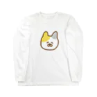 yuuhiのおみせのゆるにゃんこ(三毛猫) ロングスリーブTシャツ