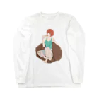 馬耳東風のピザうめぇ〜^_^ Long Sleeve T-Shirt