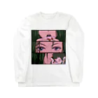 UNKNOWNARTWORKZのUnknown smoking girl 90s ver ロングスリーブTシャツ