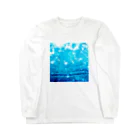 kagomeのリラックスアイテムショップのさわやか！バブルたっぷりの水面 Long Sleeve T-Shirt