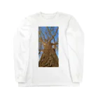 kenny's gift shopのWinter Tree on Blue sky ロングスリーブTシャツ