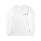 sssssksssssのTURN RIGHT white ロングスリーブTシャツ