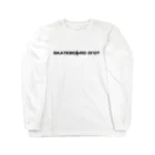 Sk8ersLoungeのSkateboard Idiot logo Long Sleeve T-Shirt