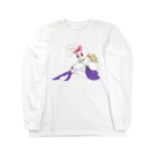 ムッチッパのうさぎ頭セーラー少女 Long Sleeve T-Shirt