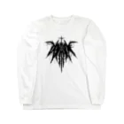 HachijuhachiのDOMINATE メタルロゴ BLACK Long Sleeve T-Shirt