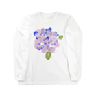 イラストレーター yasijunの君の名は紫陽花 Long Sleeve T-Shirt