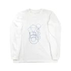 モノクロしとぴっちゃんの図形 正○角形 Long Sleeve T-Shirt