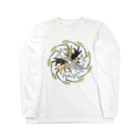 梅咲イラストワークの和猫じゃらし Long Sleeve T-Shirt