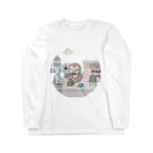 あま田こにーのふくろうさんの、ふくろうカフェ Long Sleeve T-Shirt