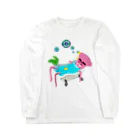 pesty_pupil designsの綺麗好きの極楽タイム ロングスリーブTシャツ