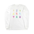 A2C COLLECTIONの数字の起源カラフル Long Sleeve T-Shirt