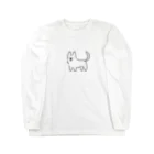 サメ わりとおもいのコーギー真っ白しっぽ Long Sleeve T-Shirt