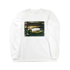 RisuPonのショップの伸びネコ Long Sleeve T-Shirt