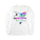 SAKURA WING LLC.のSAKURA WINGロゴ カラフル ロングスリーブTシャツ