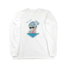 MINI BANANA ゴリラの親子のMINI BANANA サングラスの女の子 Long Sleeve T-Shirt