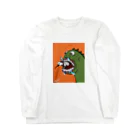 たぶんまだのハエと恐竜　 Long Sleeve T-Shirt