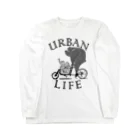 nidan-illustrationの"URBAN LIFE" #1 ロングスリーブTシャツ