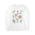 Yuriko OyamaのVarious Flowers お花いろいろ Long Sleeve T-Shirt