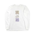 WAMI ARTのヲシテ文字『アウワ』 Long Sleeve T-Shirt