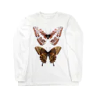 913WORKS WEB SHOP SUZURIの2種の蝶のロングスリーブ Long Sleeve T-Shirt