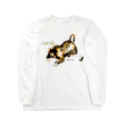 マチュカバーショップの新井英樹ver 獲物を狙うモンにゃん Long Sleeve T-Shirt