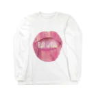 ぽんぽこあんぽんたんのLips💋 foll in love ロングスリーブTシャツ