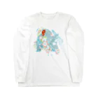 ばいたるBOXの花と恐竜　カラフルver  Long Sleeve T-Shirt