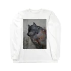 今井康絵公式ショップのWolf ロングスリーブTシャツ