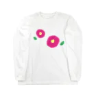 kozukuzukzの椿（濃ピンクふたつ） Long Sleeve T-Shirt