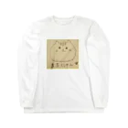 もふもふまるにゃんのふんわり まるにゃん ロングスリーブTシャツ