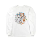 ＰＵＧＬＡＮＤの熊・鹿・フクロウ・オオカミ・キツネ・鷹・イモリ・うさぎ・リス・ジョウビタキ Long Sleeve T-Shirt