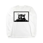 高橋わたがしの切り絵・犬 Long Sleeve T-Shirt