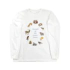 ちなきのこの冬の山の動物たち Long Sleeve T-Shirt