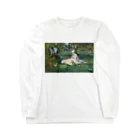 HermannStrasseのモネとグリーンイグアナ Long Sleeve T-Shirt