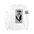 水墨絵師 松木墨善の菜の花と蝶々 Long Sleeve T-Shirt