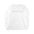 mimitabDECK.Kの見てるね（水色ロゴ） ロングスリーブTシャツ