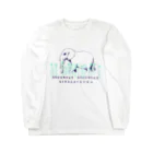 NIKORASU GOのユーモアメッセージデザイン「そこのけそこのけおいらが通る」 Long Sleeve T-Shirt