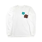 bons sentimentsの花 ロングスリーブTシャツ