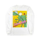 みけんこのぶちまけクリームソーダ黄 Long Sleeve T-Shirt