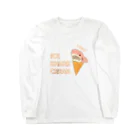 サメ わりとおもいのアイスクリームなサメさくら Long Sleeve T-Shirt