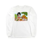 イノシシライフ INOsisiLIFEのふゆゆんとぼさいのの食卓 Long Sleeve T-Shirt