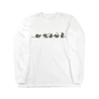 ねずりすSHOPのでんぐりデグー Long Sleeve T-Shirt