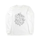 のほほんぞくの古代の生き物パラダイス（ブラック） Long Sleeve T-Shirt