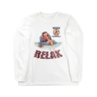 nidan-illustrationの"RELAX" Long Sleeve T-Shirt