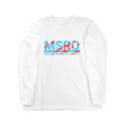 ラペルデラヒーバのマスラオロゴ 赤×水色 Long Sleeve T-Shirt