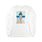 キッズモード某の海と麦わら帽の青年 Long Sleeve T-Shirt