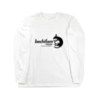 bechifam SHOPのbechifam DESIGN 【original LOGO】 Black Long Sleeve T-Shirt