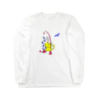 mokokokoの子鮎爆釣り猫さん Long Sleeve T-Shirt