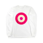 CORONET70のサークルa・ショッキングピンク・クリーム・ショッキングピンク2 ロングスリーブTシャツ